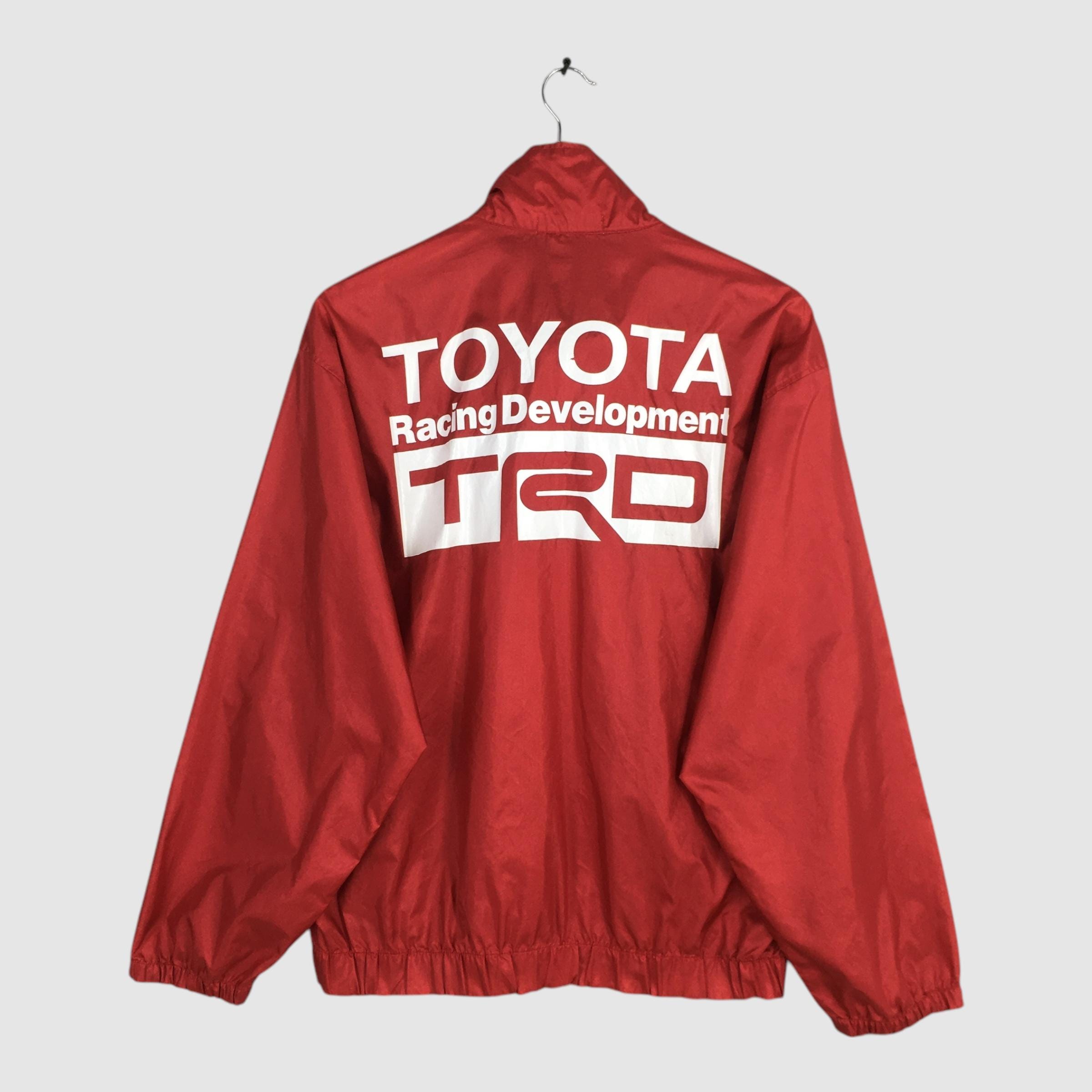 TRD ヴィンテージ　ジャケット LL ワインレッド Vintage Toyota TRD Racing Jacket: Embroidered Logo, Red Nylon