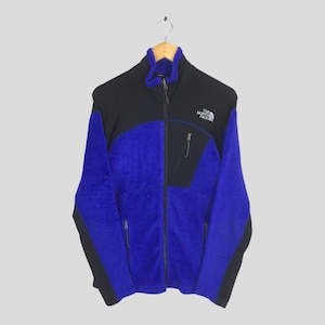 Vintage The North Face Blue Fleece Zipper Sweater Medium TNF North Face Sportswear Polartec Jacket North Face Fleece Denali Zipper Coat M