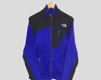 Vintage The North Face Blue Fleece Zipper Sweater Medium TNF North Face Sportswear Polartec Jacket North Face Fleece Denali Zipper Coat M