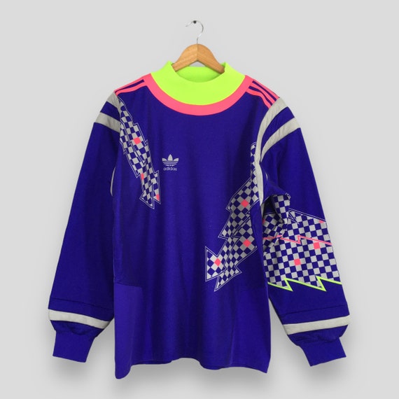 Vintage 80's Adidas Trefoil Purple West Germany G… - image 1