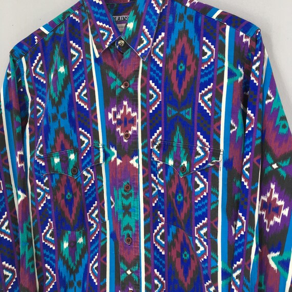 Native American Indians Aztec Tribal Navajo Print Men Crew Neck Sweatshirt