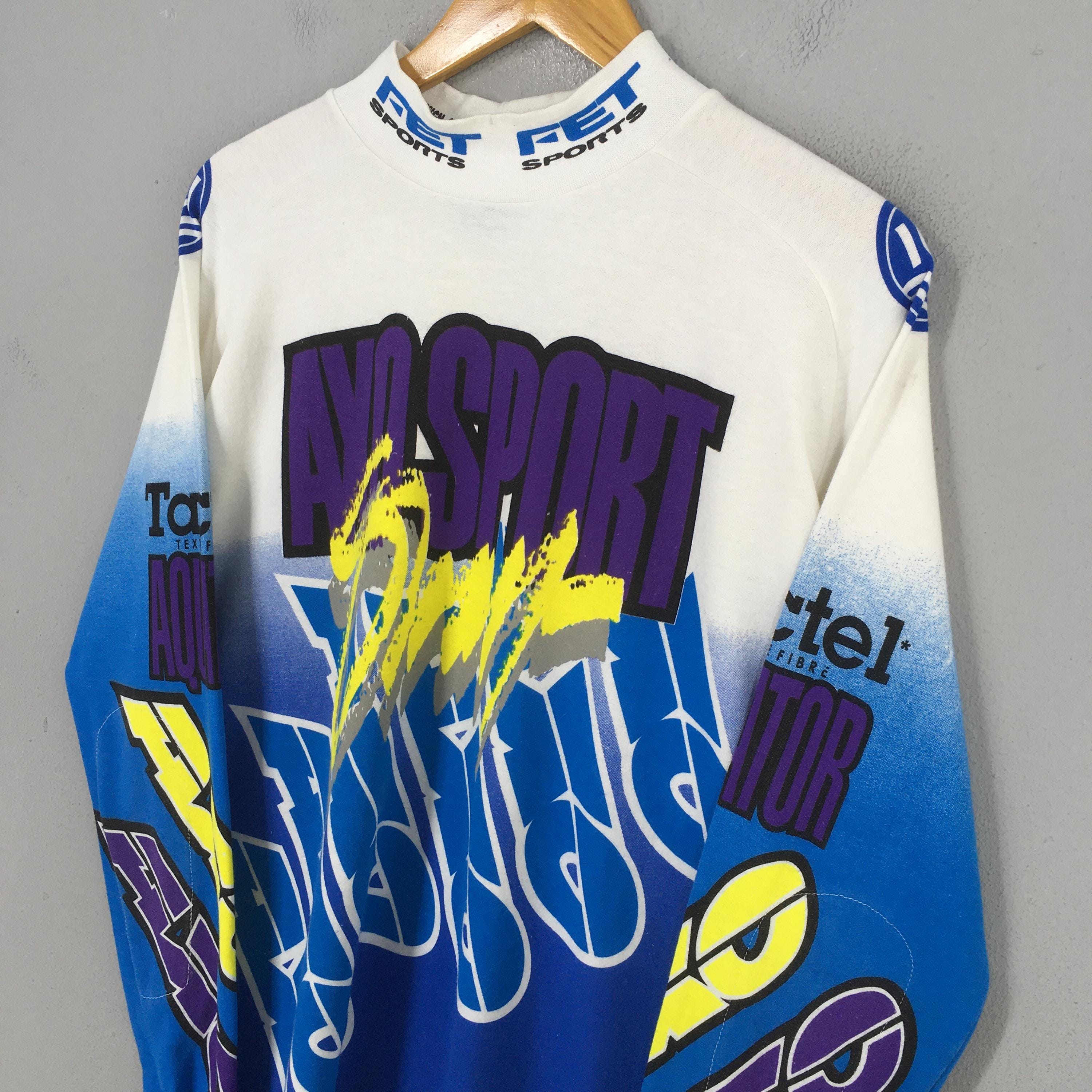 Vintage 1992 AXO Racing Force Multicolor Jersey Medium Axo Sports