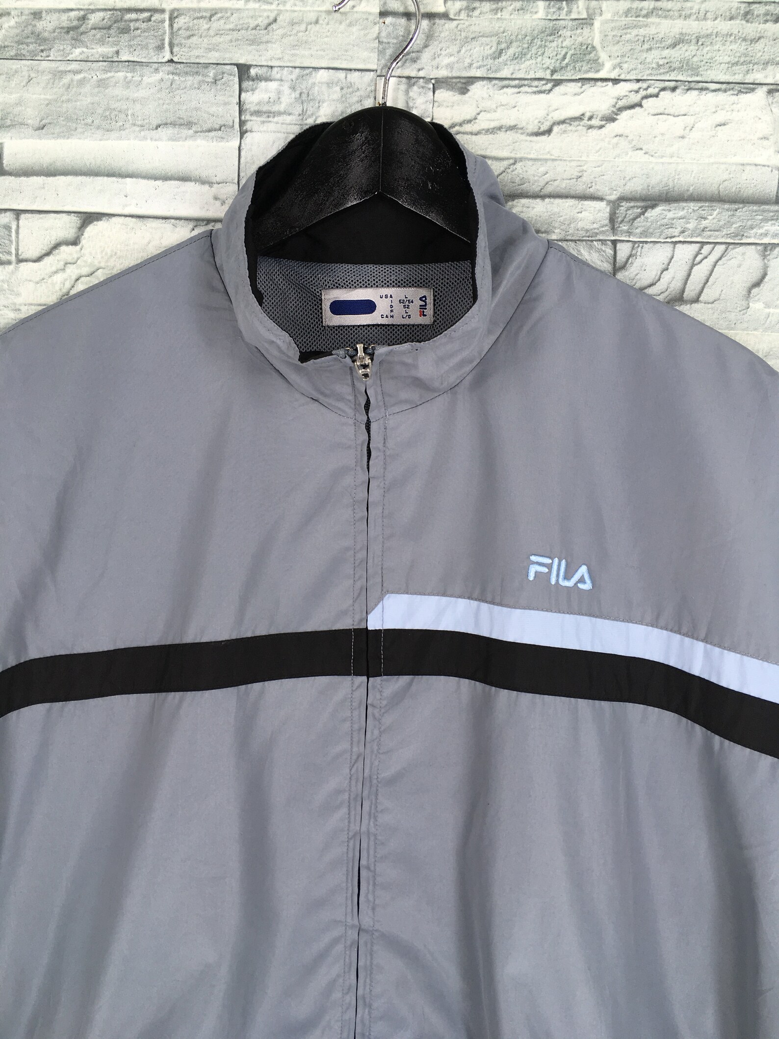 FILA Windbreaker Jacket Mens Large Vintage 90's Fila Etsy