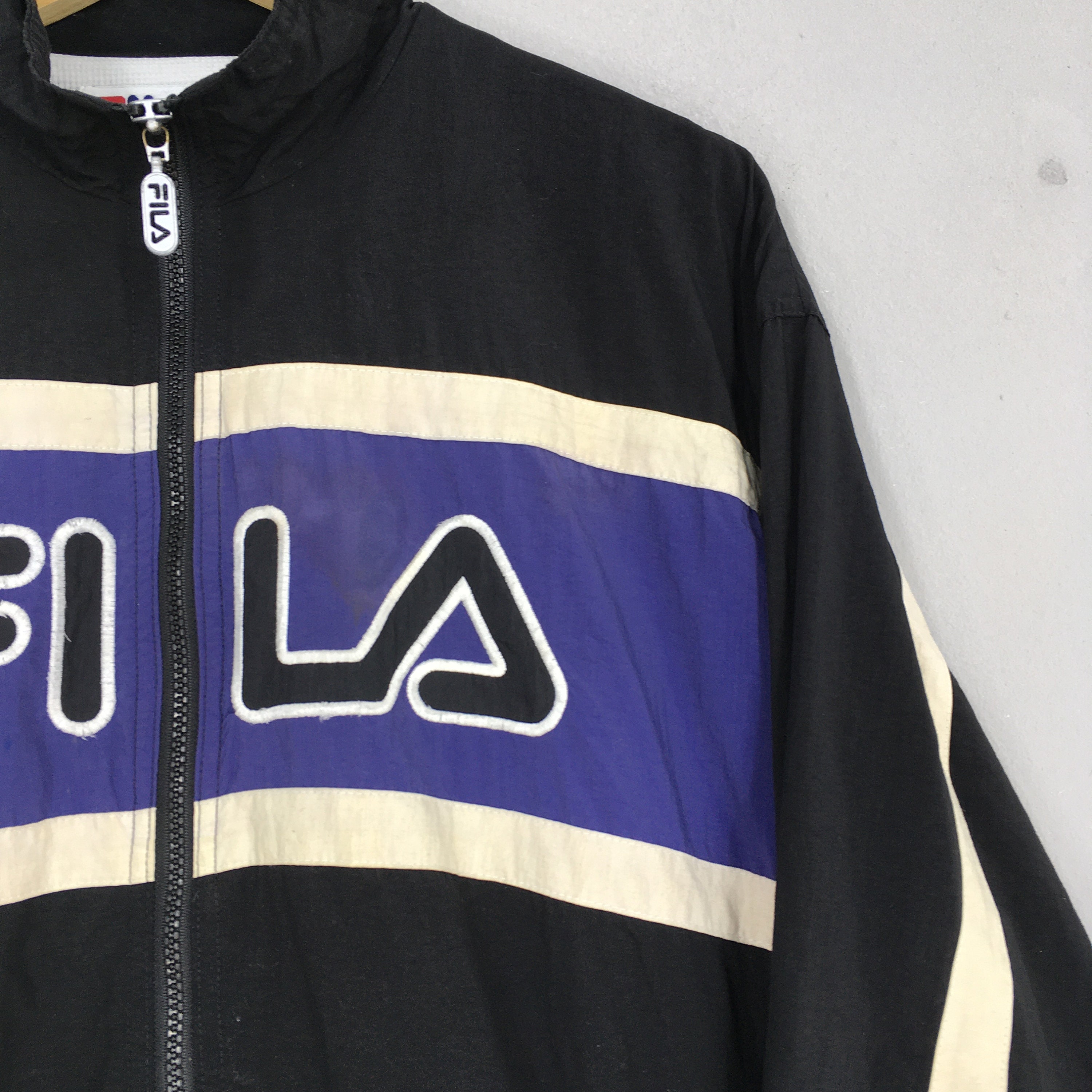 Vintage 90's Fila Windbreaker Jacket Mens Medium 1990's Fila Usa