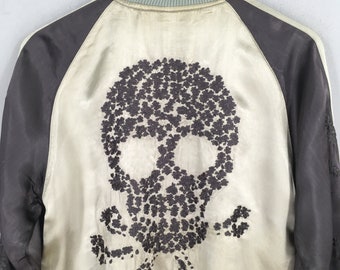 old stussy skull reversible jacket スカジャン old stussy skull reversible jacket スカジャン