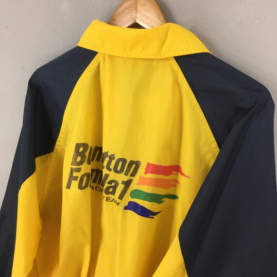 Vintage 90s Benetton Formula One Windbreaker Jacket Large F1 Team