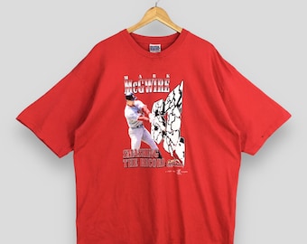 Vintage St Louis Cardinals MLB Red Tshirt 3XLarge St Louis Cardinals Mark Mcgwire Printed Shirt St Louis Cardinals Baseball Team Tees 3XL