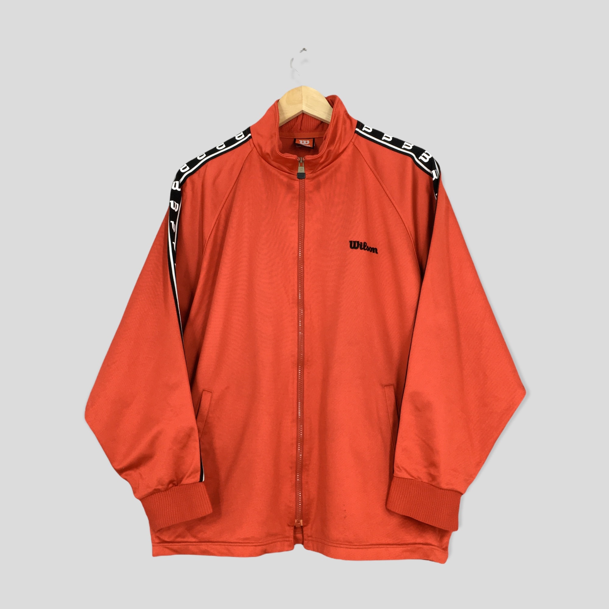Vintage Wilson Windrunner Red Jacket Large 1990's Wilson