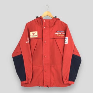 Vintage Honda Racing Team Hoodie Jacket XLarge Honda Racing Team International Windbreaker Honda Racing Car Racing JDM Japan Red Jacket XL