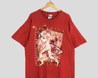 Camiseta roja vintage de los Kansas City Chiefs de la NFL, años 90, talla XL, camiseta de jugador profesional Tamarick Vanover de los Kansas City Chiefs, camiseta de fútbol americano de los KC Chiefs, talla XL