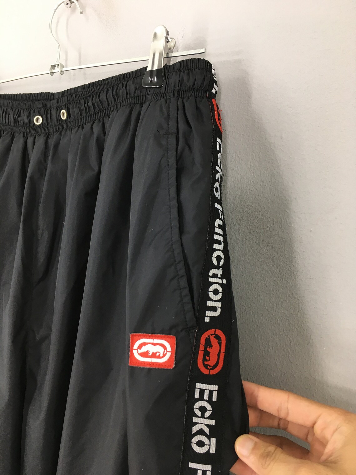 Vintage Ecko Function Track Pants Ecko Black Pants Trainer Etsy