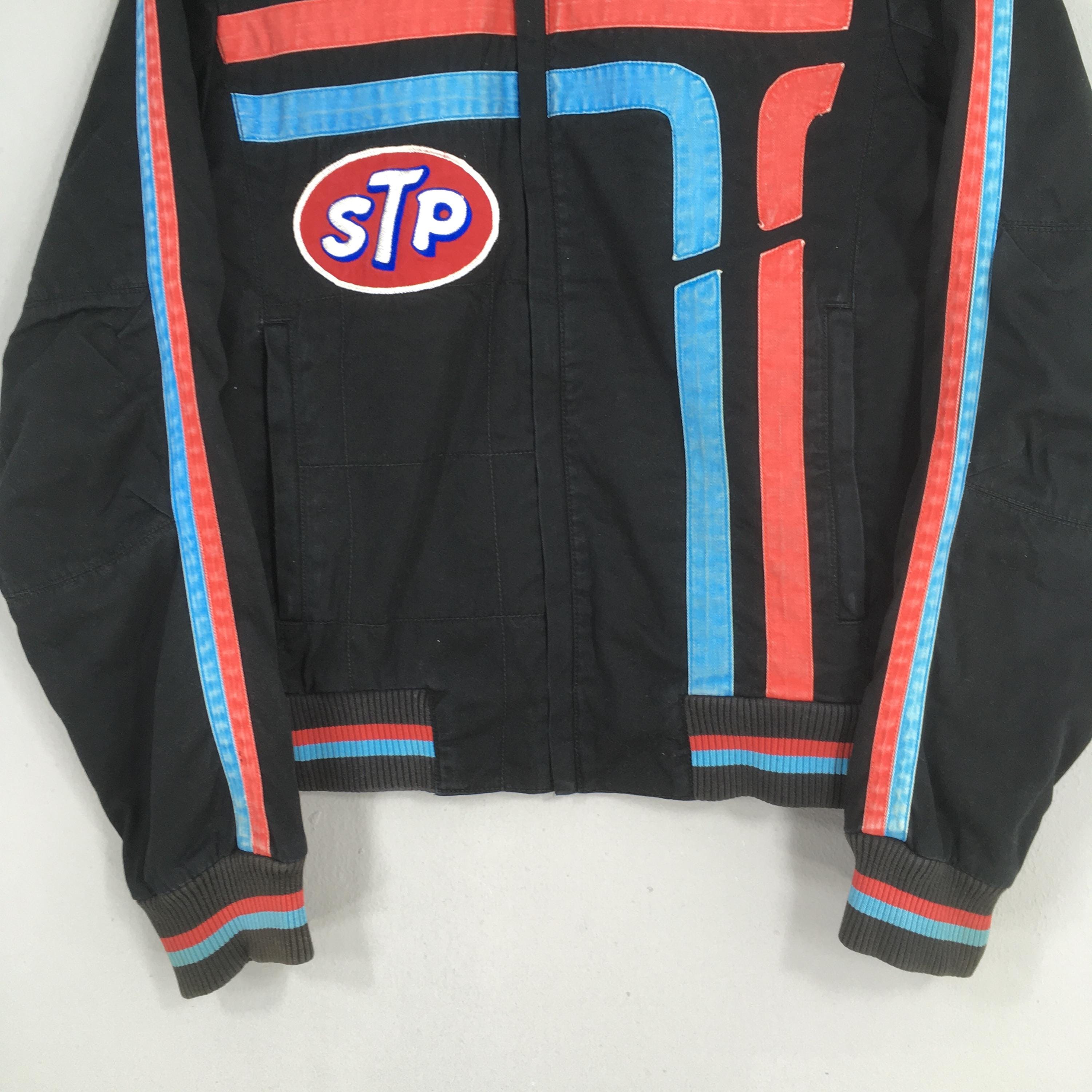 Vintage Puma Stp Dodge the Racers Edge Blue Cotton Jacket Medium