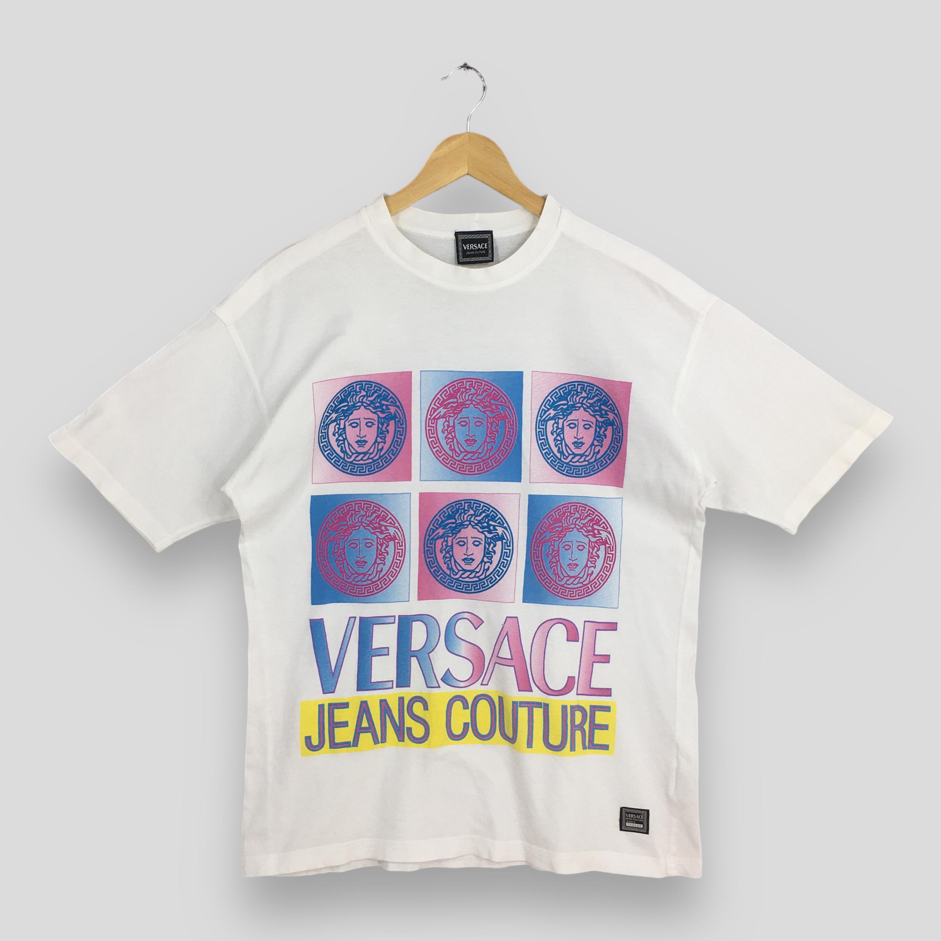 Vintage Versace Medusa Head White Tshirt Medium Versace Jeans 