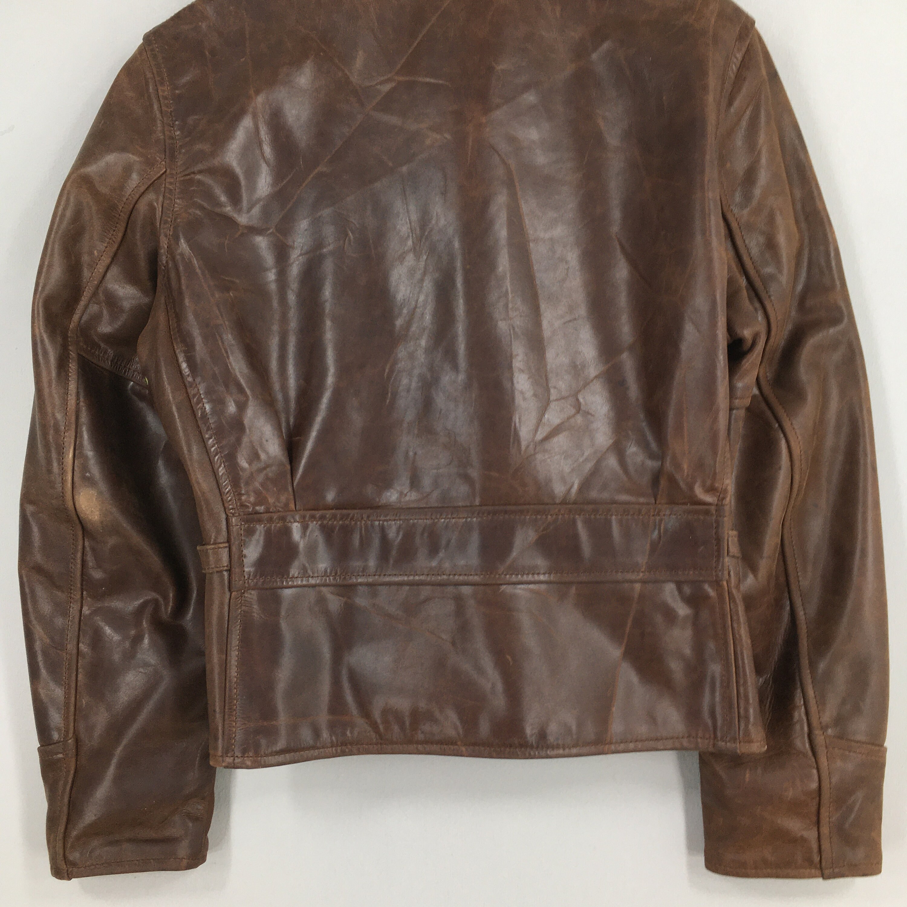 731 AERO LEATHER Steerhide ライダースジャケット 本革 Vintage 80's Aero Leather Steerhide NYC Punk Jacket Medium