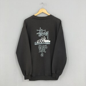 Vintage 80s Stussy Old Skool Flavor Skateboarding Sweatshirt