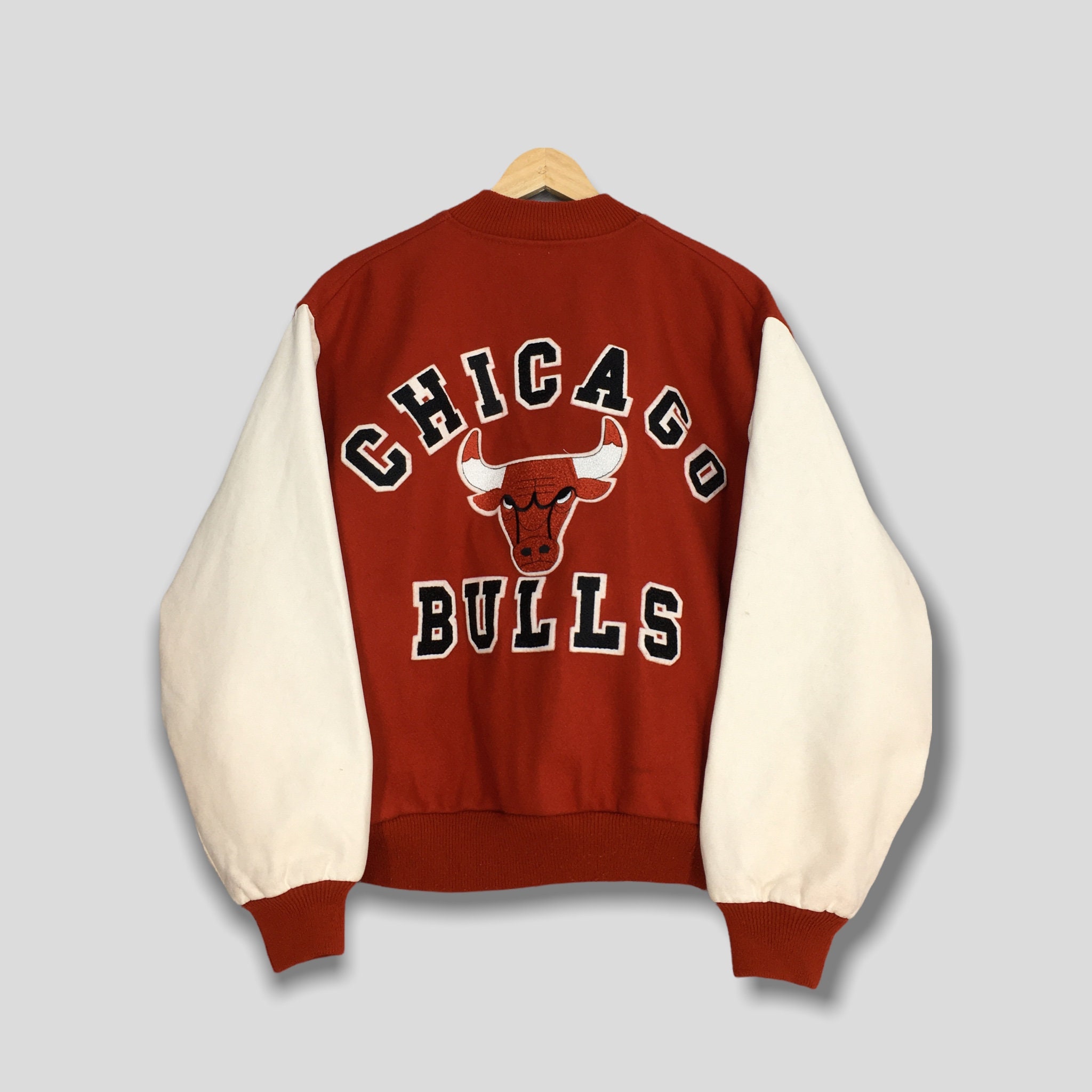 Red and Black Varsity Chicago Bulls College Jacket - HJacket