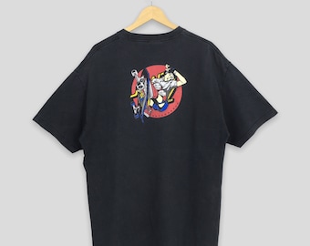 Vintage 90's Skate Cruz Skateboards Black T shirt Medium Santa Cruz Skateboard NHS Streetwear Thrasher Skater Tees Size M