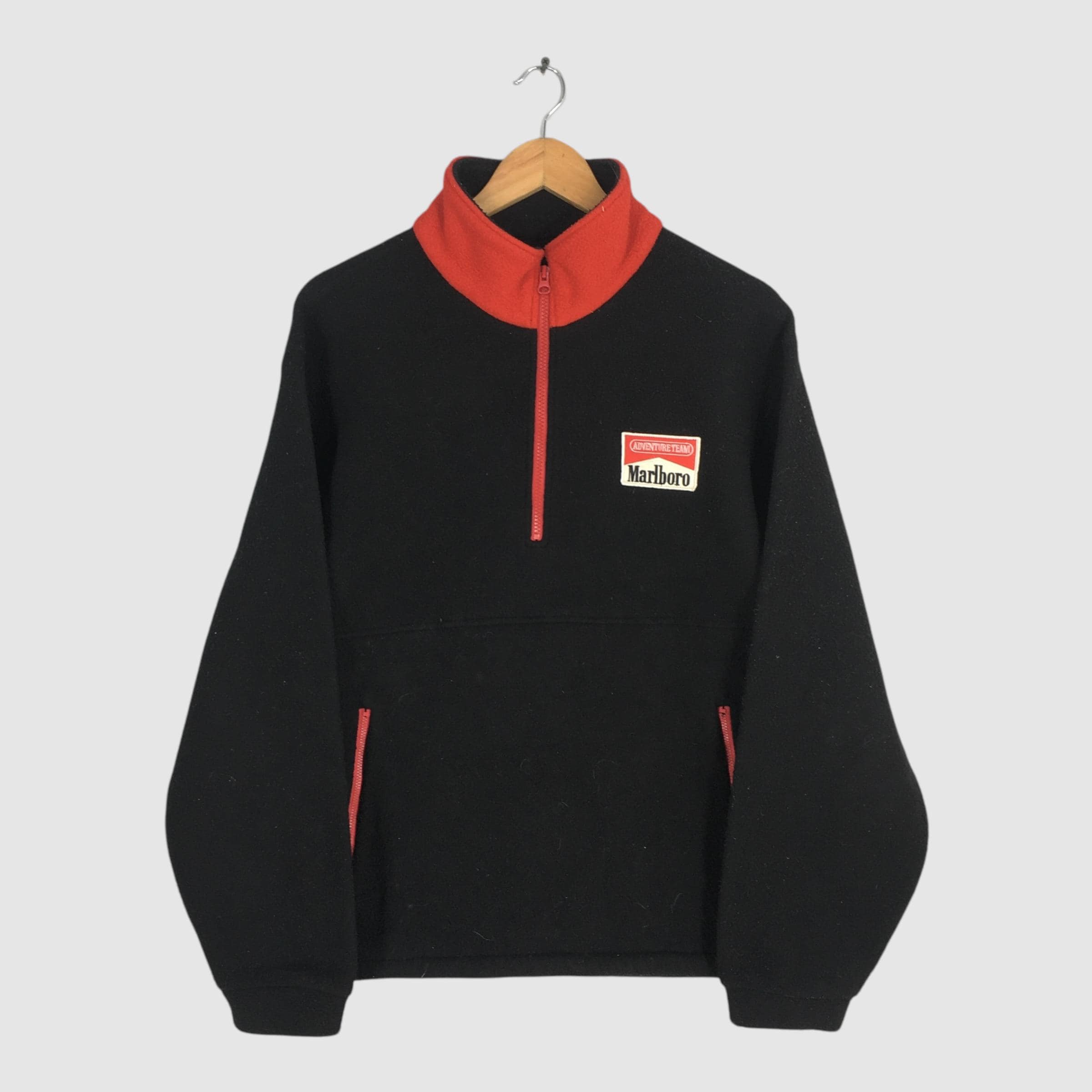 Vintage 90's Marlboro Adventure Team Fleece Jacket Large Marlboro