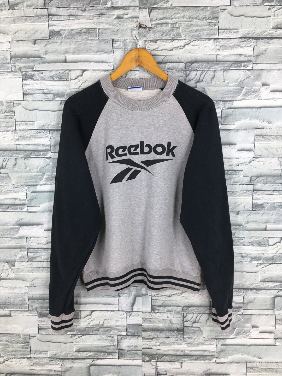 Vintage 90's Reebok Sportswear Pullover Sweatshirt Gray - Etsy