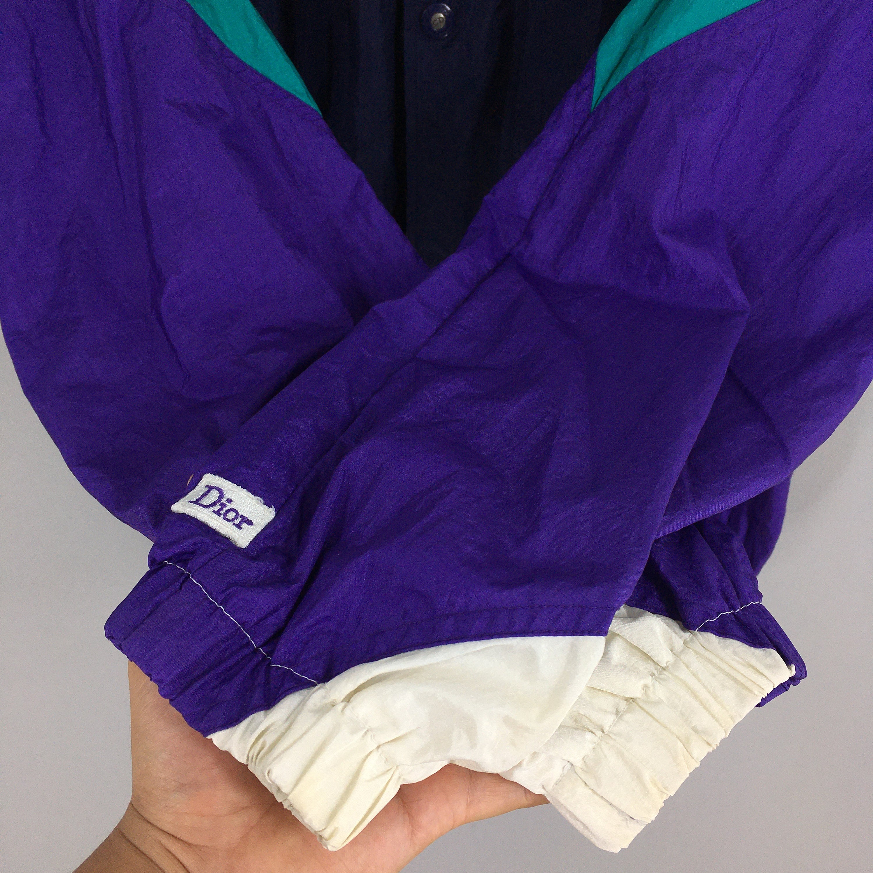 Vintage 90s Christian Dior Windbreaker Jacket Medium 80's