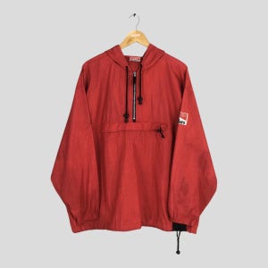Vintage 90s Marlboro Adventure Team Anorak Jacket Large Marlboro Cigarettes Red Hoodie Marlboro Windbreaker Formula 1 Racing Coat Size L