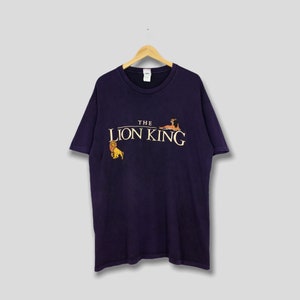 Vintage 90's The Lion King Disney Purple Tshirt XLarge Lion King Simba Cartoon Teen Walt Disney Vtg Lion King Tee Size XL