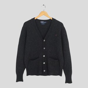 トップス 90s Polo Ralph Lauren lambswool cardigan Vintage 90s Polo Ralph Lauren Lambswool Cardigan Large Ralph