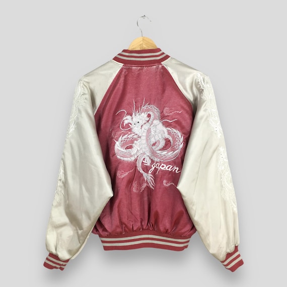 Vintage Sukajan Japan Dragon Souvenir Jacket Large 1980s Sukajan