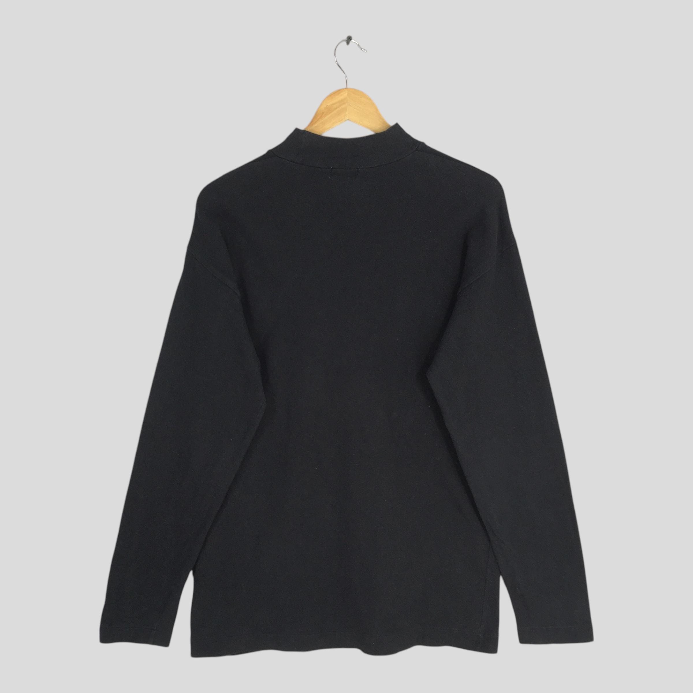 Vintage 1980s Comme Des Garcons Long Sleeve Black T Shirt Medium