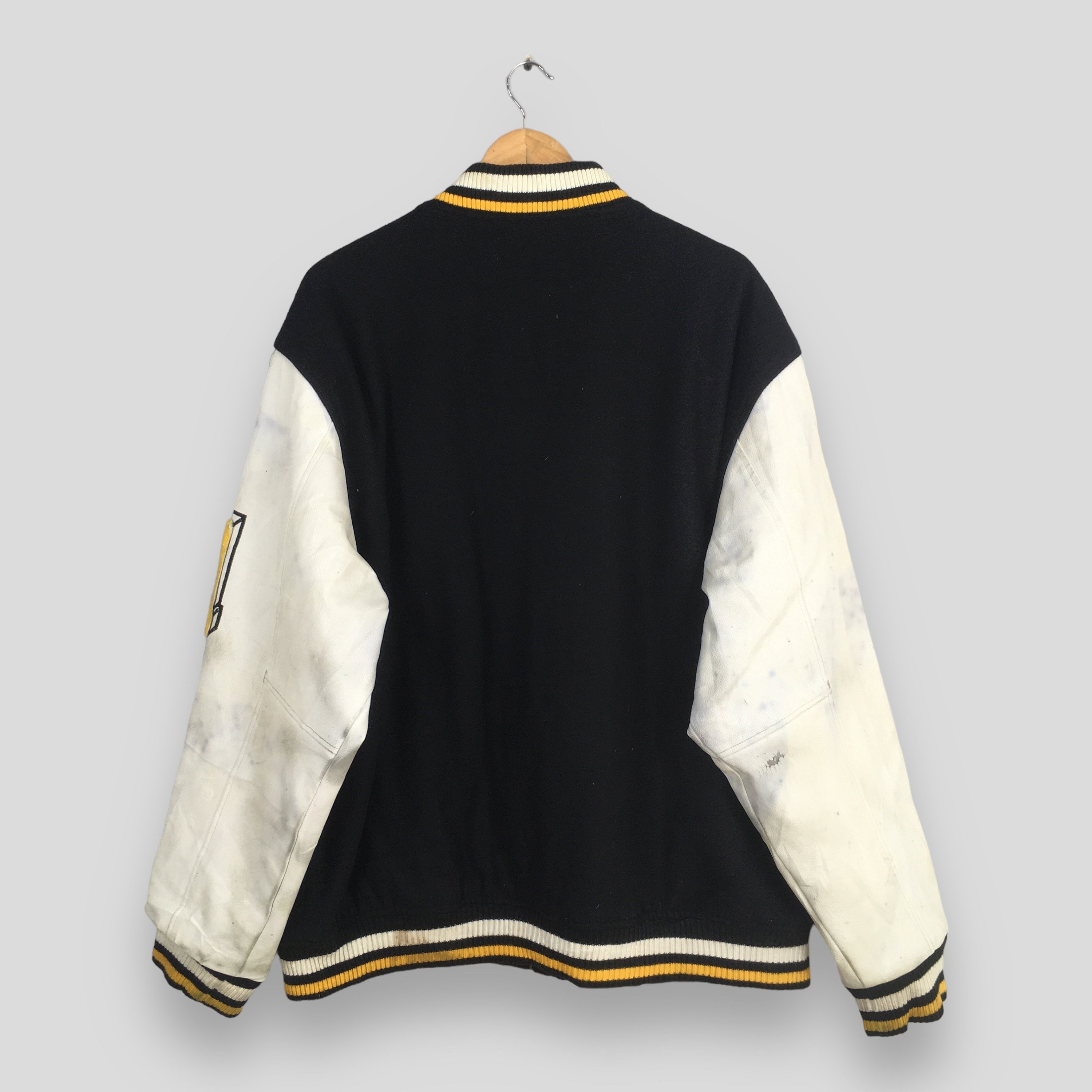 Vintage 80s South Pole Varsity Leather Jacket Large Wool Vintage 80s South Pole Varsity Leather Jacket Large Wool