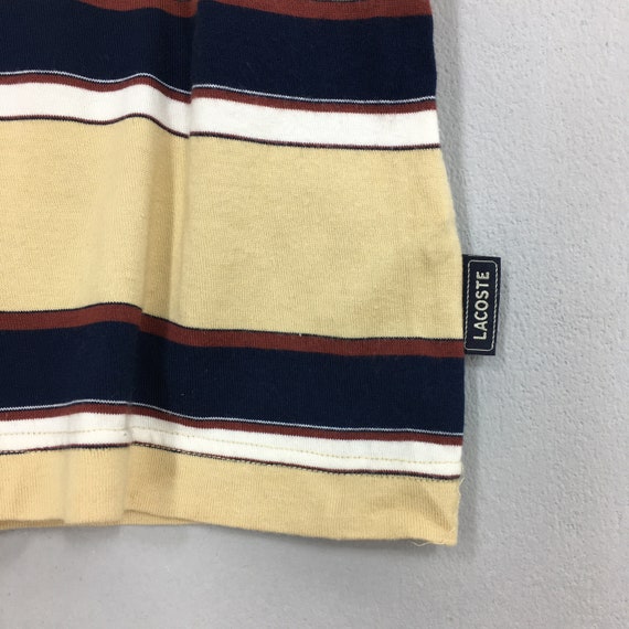 Vintage 90's Lacoste Sportswear Multicolor Stripe… - image 3