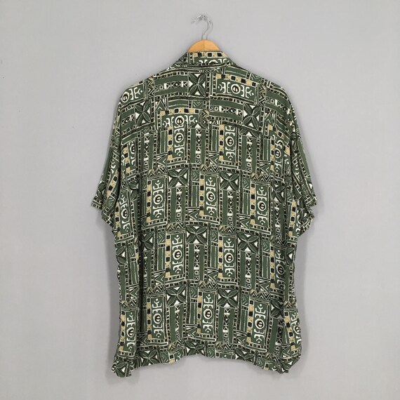 Vintage Psychedelic Men Casual Oxfords Shirt Larg… - image 6