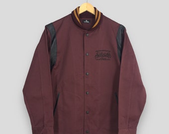 Vintage Subciety Varsity Jacket XLarge Subciety The Riot Against Babylon Coach Jacket Subciety Burgundy Harrington Jacket Button Size XL