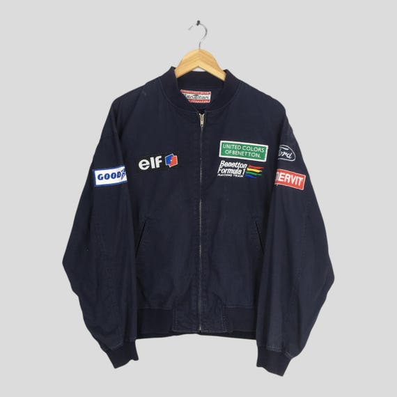 Vintage Benetton Mild Seven Formula 1 Embroidered Jacket Large F1