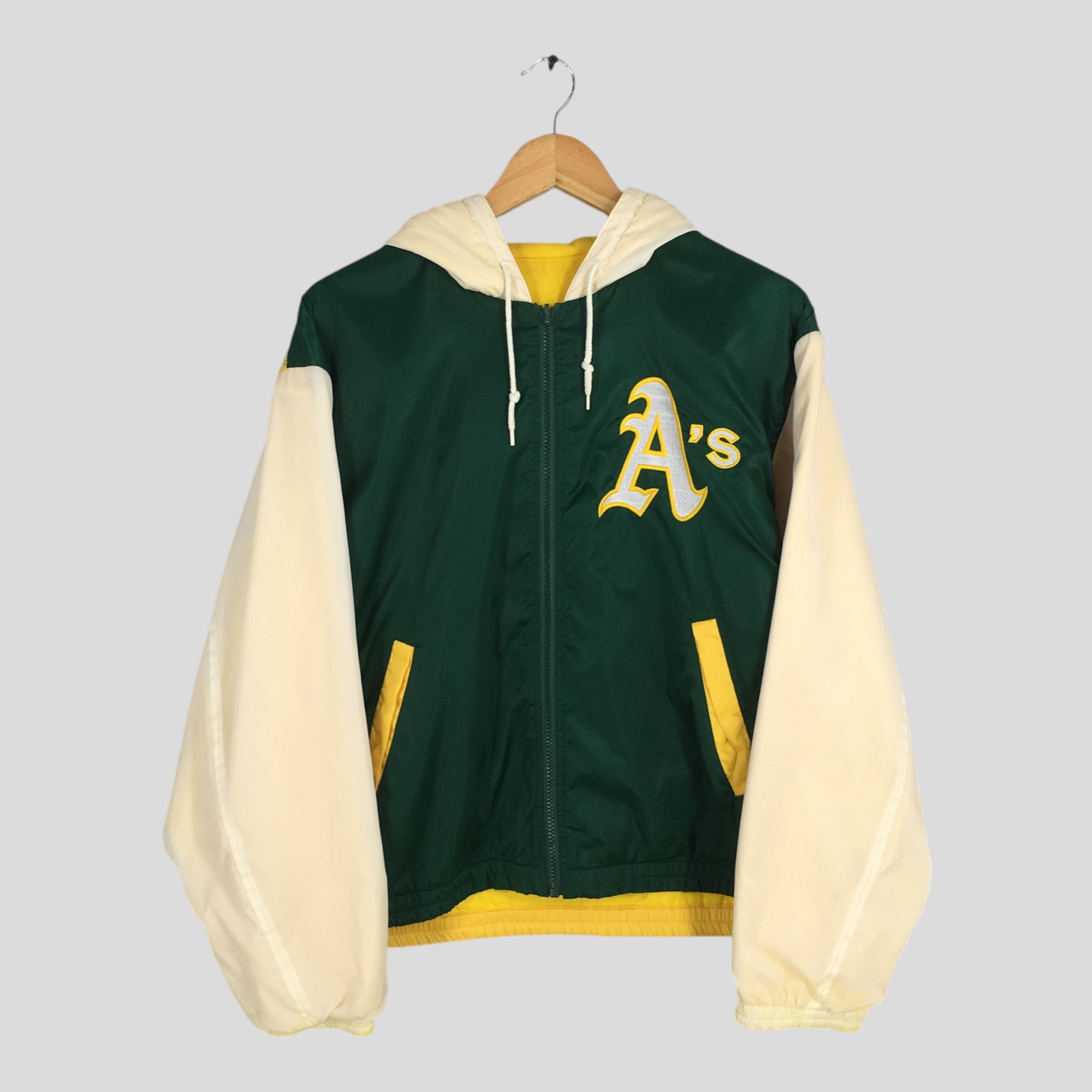Vintage Starter Oakland Athletics MLB Windbreaker Jacket Medium