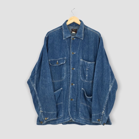 strategi tjene Tordenvejr Vintage 1980s Denim Work Jeans Jacket Labour Large Vintage - Etsy