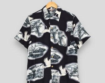 VTG SUN SURF TOYO 40s 50s STYLE HAWAIIAN ALOHA SHIRT RAYON ROCKABILLY 44” (40) M main image 0