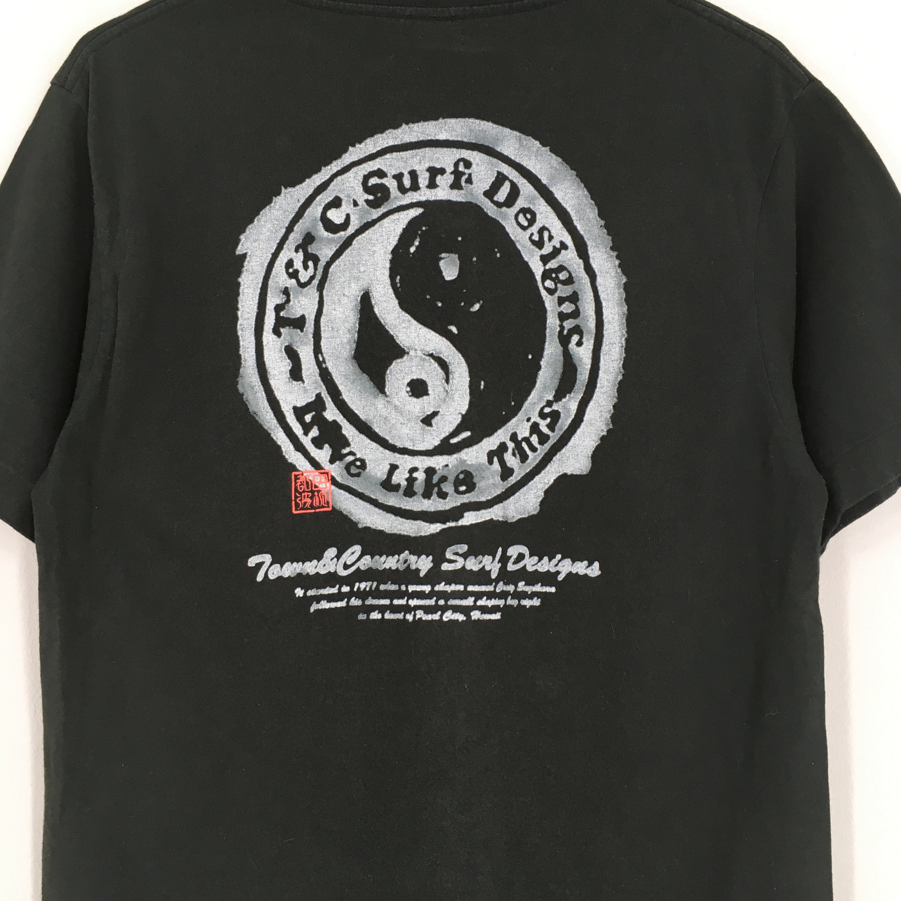 Surfer Shore Hawaii Black Size - Hawaiian Medium Tee Pipeline M T&C Beach Etsy Shirt Vintage Designs 90\'s North Surf Tshirt
