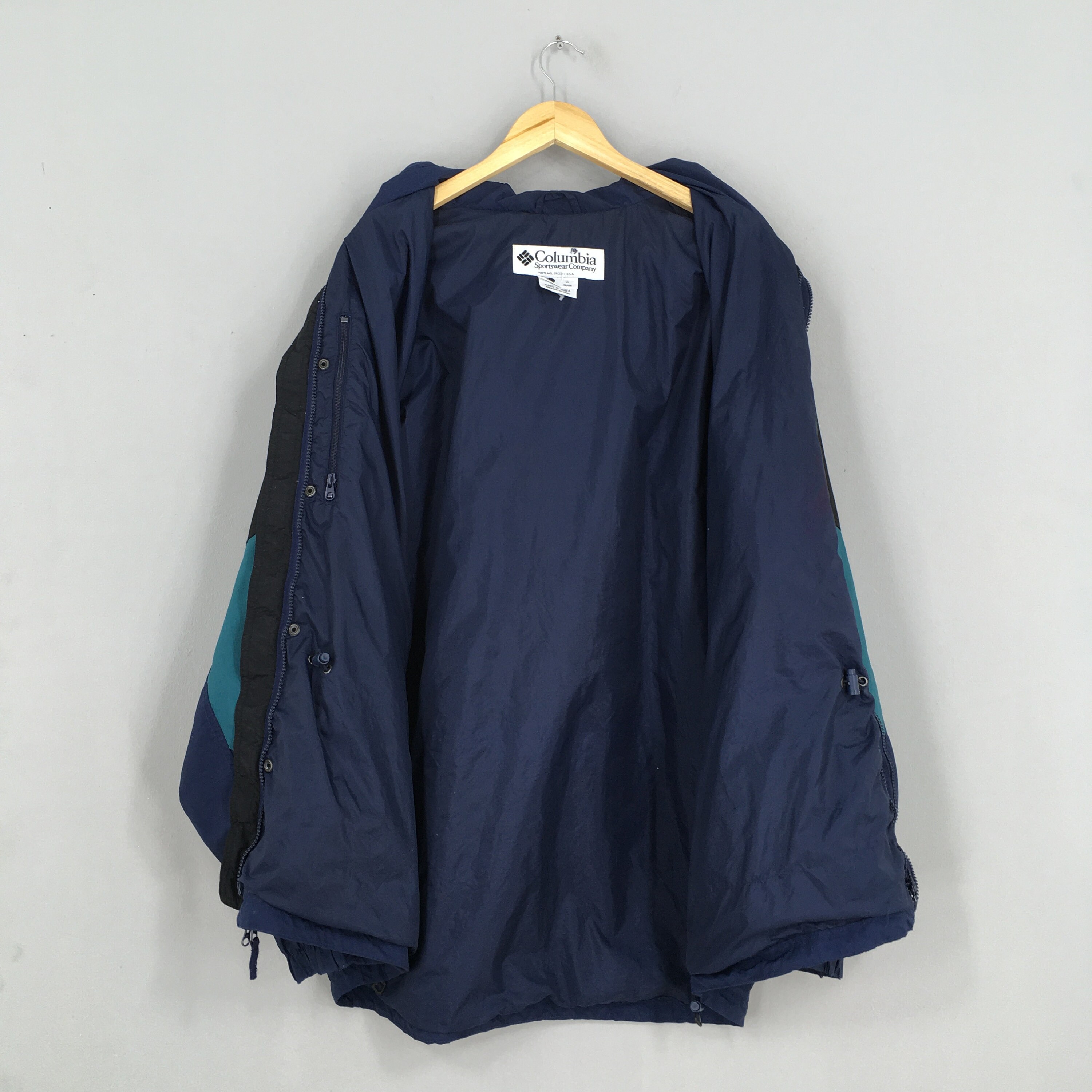 Columbia Windbreaker Men Jacket Large Vintage 90's Etsy