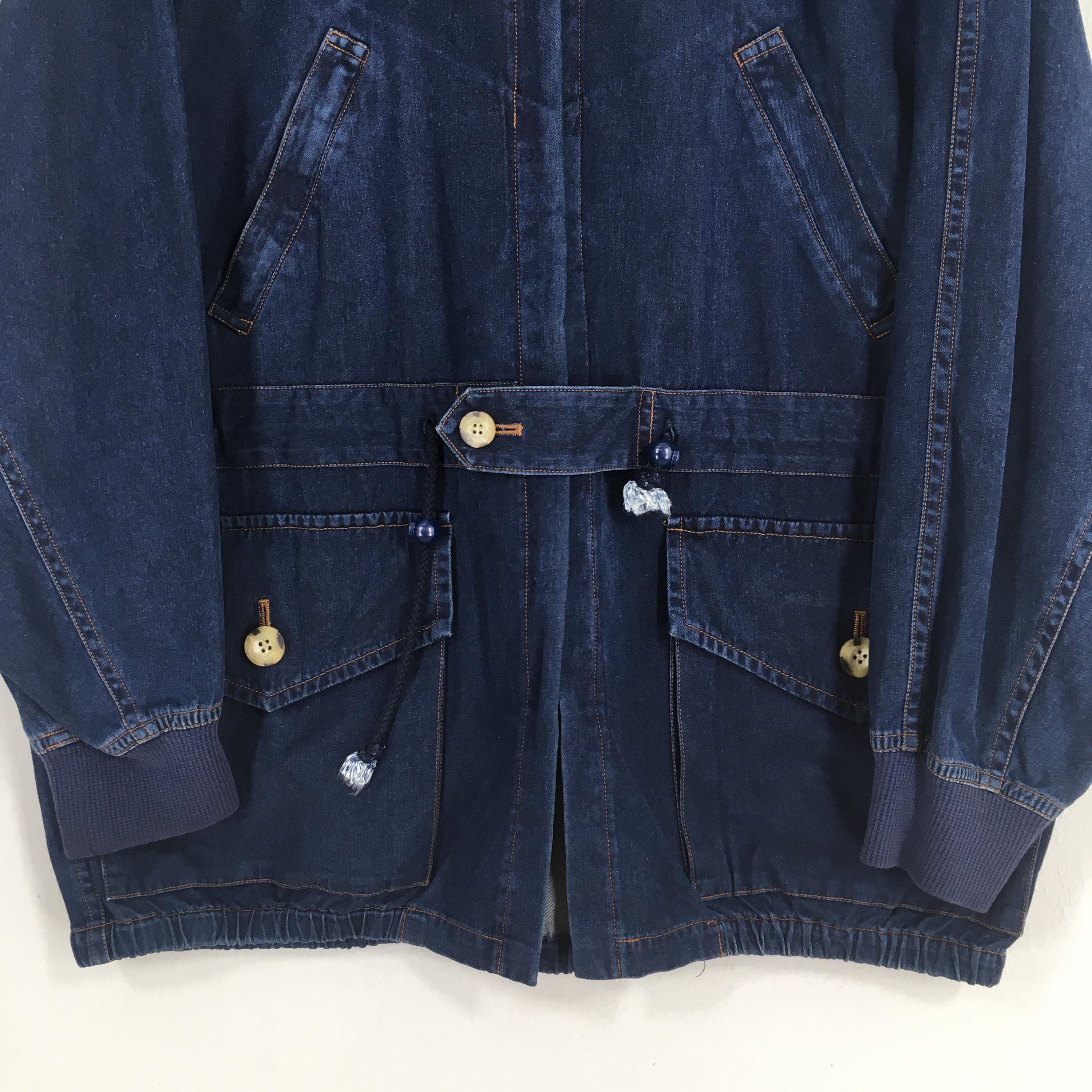 Vintage 1980s Jean of Plantation Issey Miyake Indigo Denim Jacket