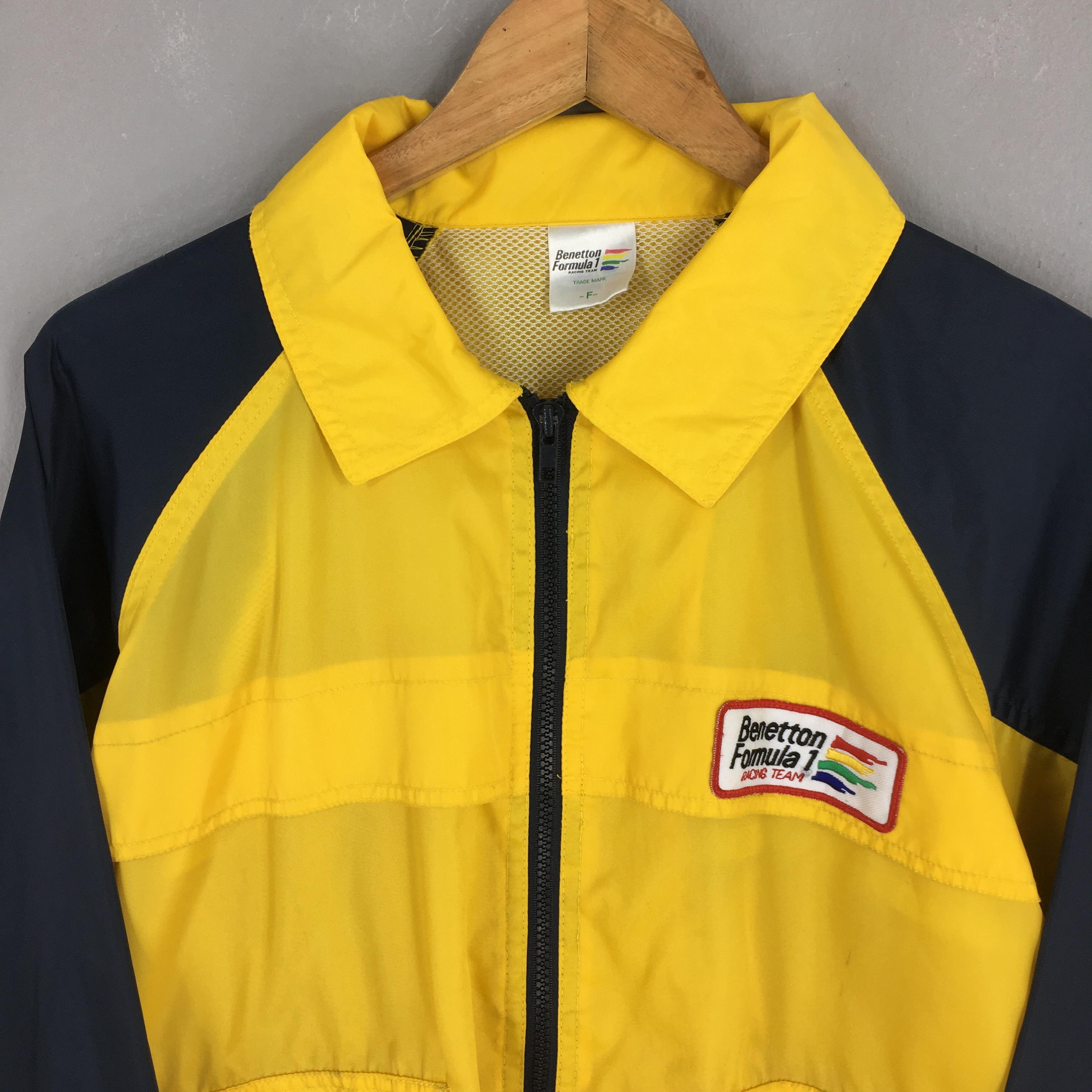 Vintage 90s Benetton Formula One Windbreaker Jacket Large F1 Team