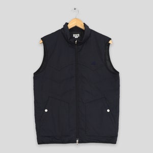 Vintage Adidas Three Stripes Vest Black Jacket Large 90&#39;s Adidas Black Light Jacket Adidas Sleeveless Jacket Adidas Sweater Size L