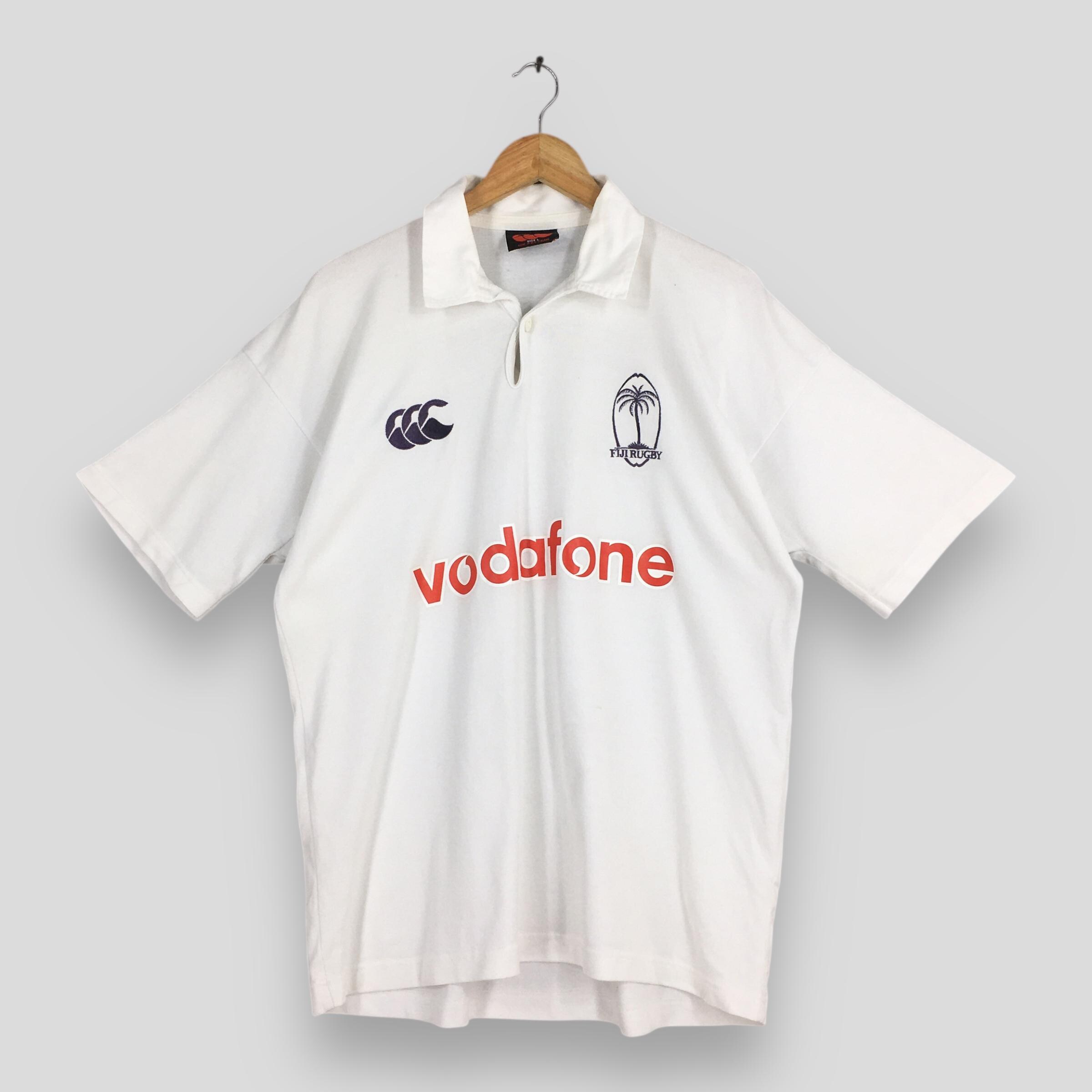 Vintage 2000s Canterbury of New Zealand Australia White Rugby Polo 