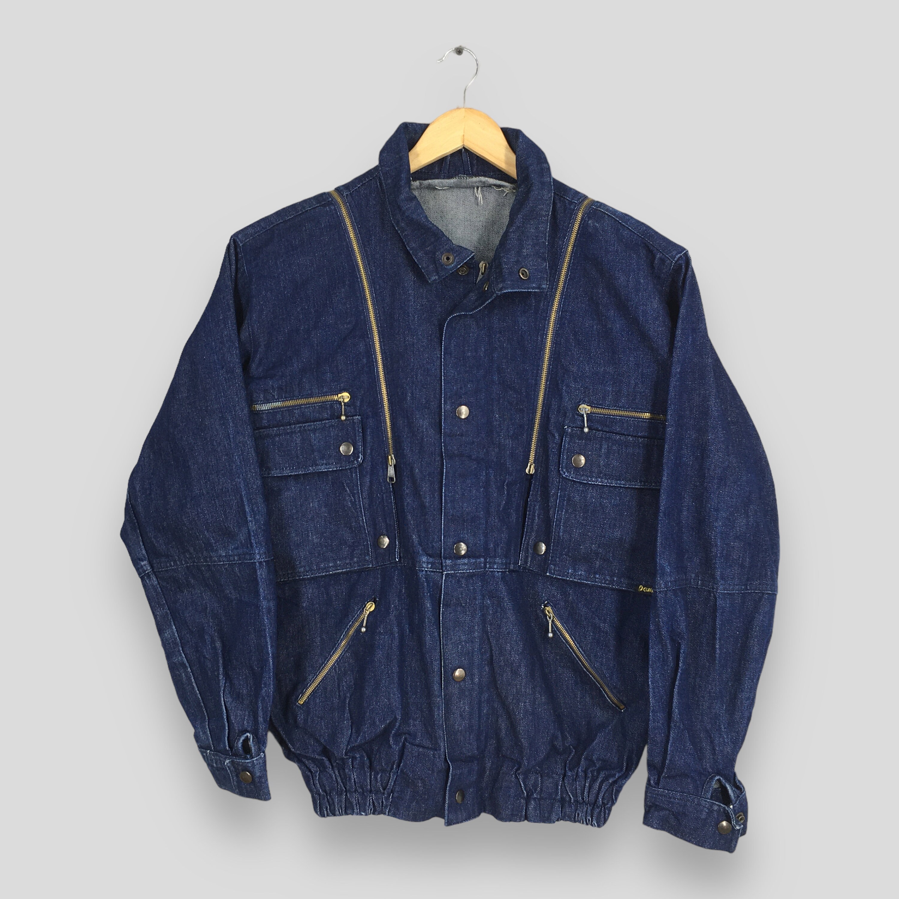 Vintage Japanese Asymmetrical Multi Pocket Jacket Xlarge 80s