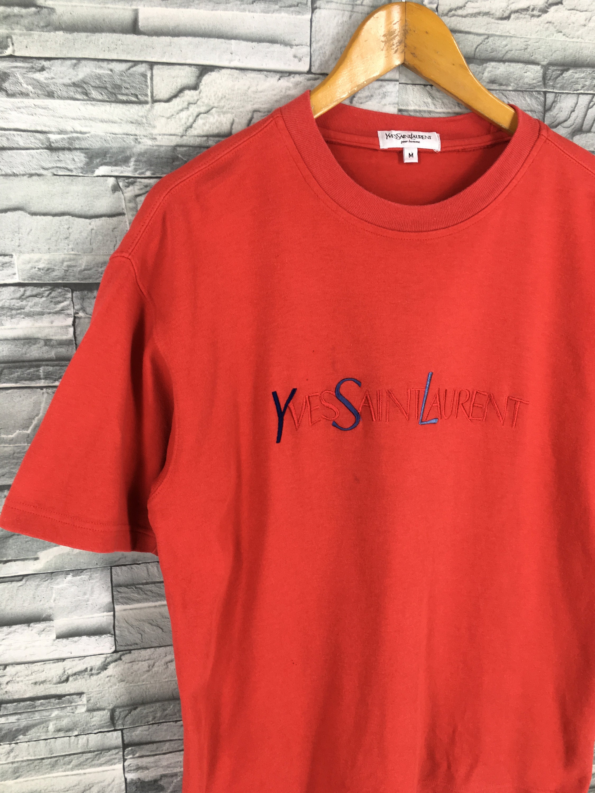 Vintage YSL Yves Saint Laurent T Shirt Medium Designer Ysl Etsy UK