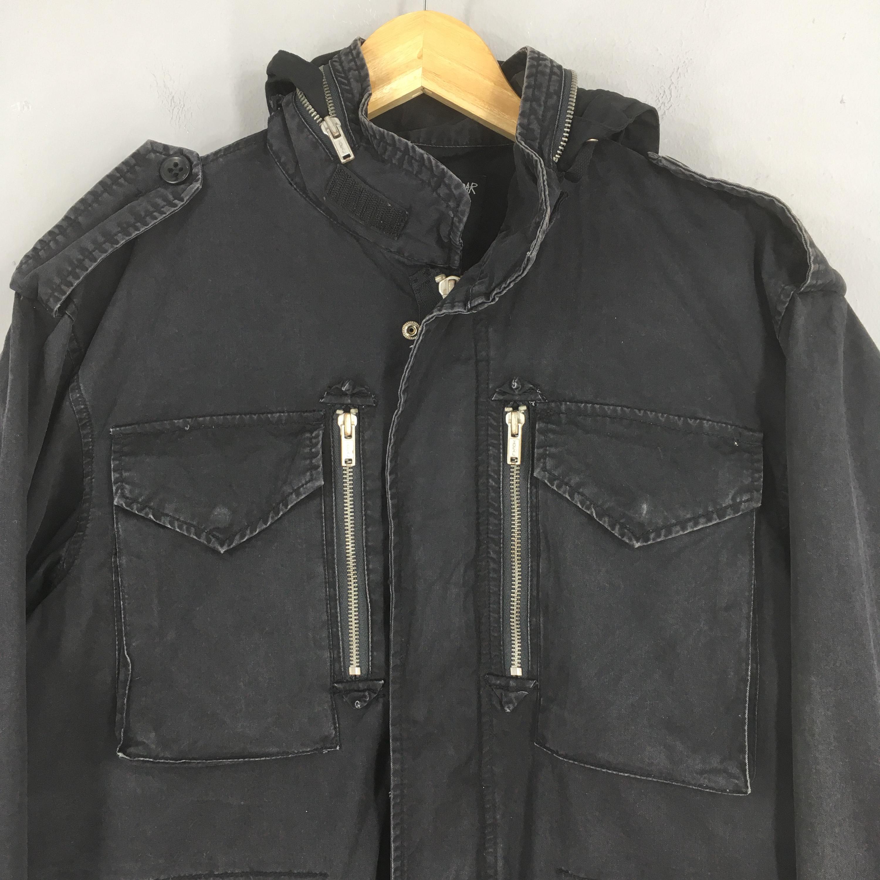 Vintage Y2K Stussy Gear Black M-65 Field Jacket Medium Stussy