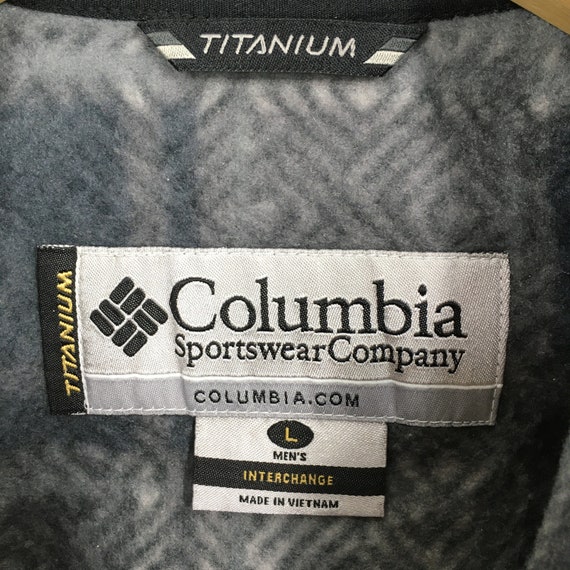 Vintage Columbia Sportswear Plaid Fleece Jacket B… - image 3