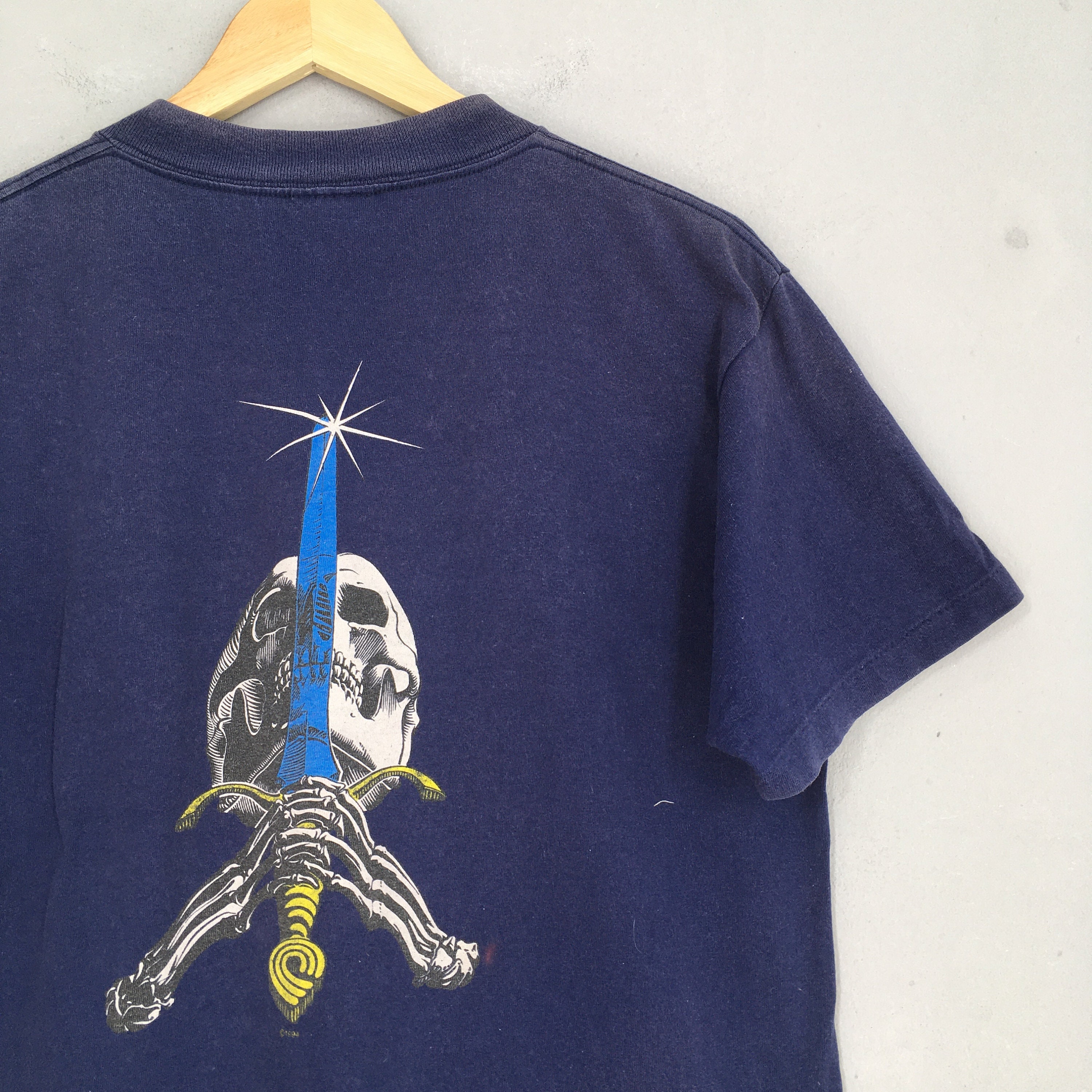 Vintage 1994 Powell Peralta Skull Sword Bones Tshirt Medium