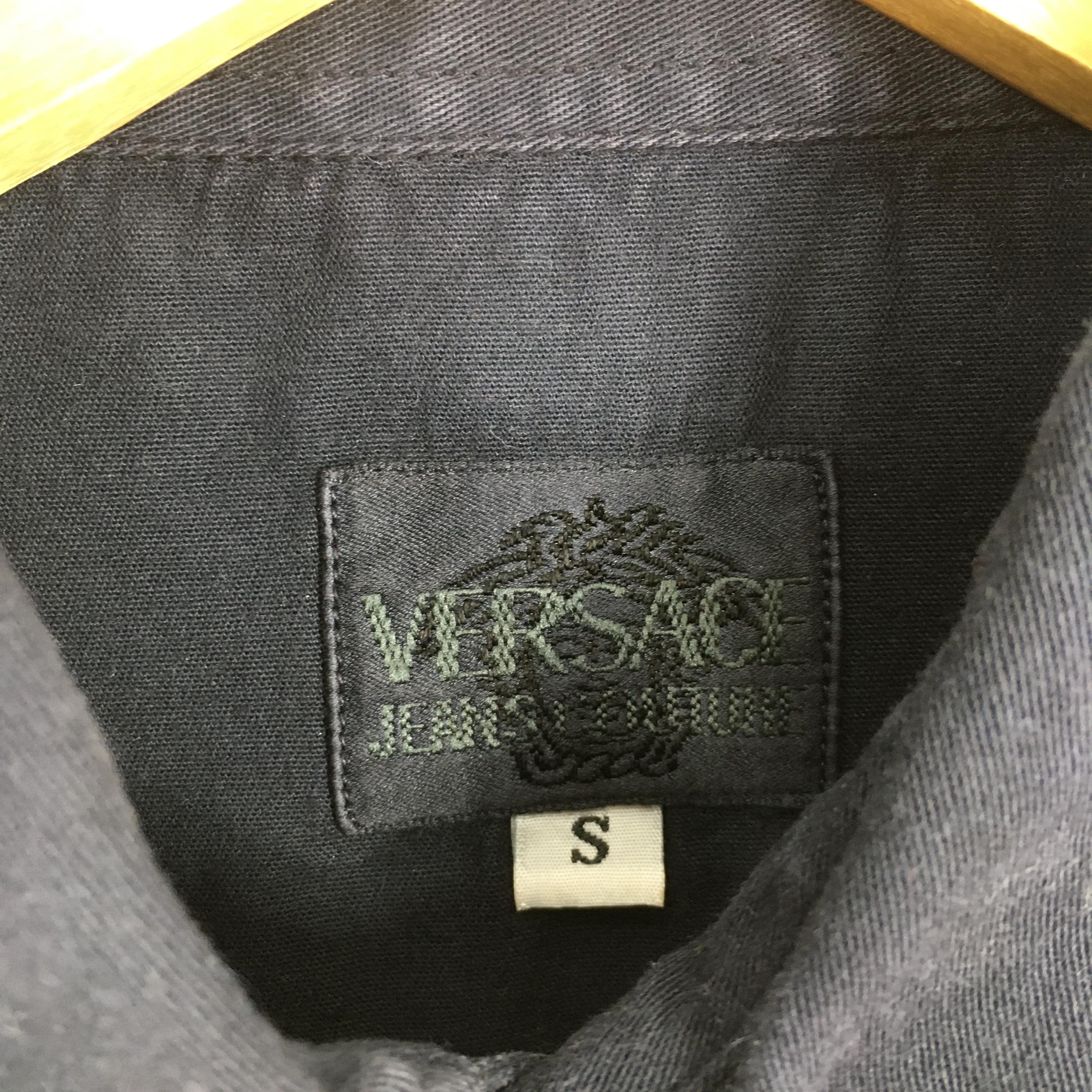 Vintage 90s Versace Jeans Couture Black Shirt Small Versace
