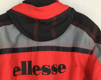 90年代ヴィンテージ エレッセ スキーウェア レッド フーディー